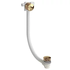 Urlington Bathroom Burlington Riviera Gold Overflow Bath Filler With Click Clack Waste