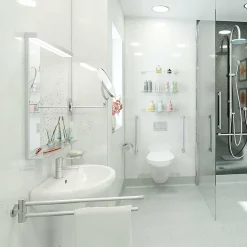 Multipanel Classic Blizzard Bathroom Wall Panel -Deals Accessory Ranges Store sampg030 d1