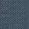 Showerwall Navy Herringbone Acrylic Waterproof Decorative Wall Panel