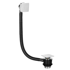 Victorian Plumbing Square Modern Chrome Click Clack Bath Waste