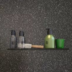 Showerwall Black Galaxy Waterproof Decorative Wall Panel - Various Size Options -Deals Accessory Ranges Store swblkgal d1