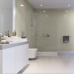 Showerwall Pergamon Marble Waterproof Decorative Wall Panel - Various Size Options -Deals Accessory Ranges Store swpermar d1