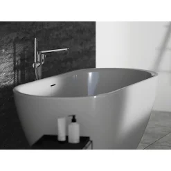 Ideal Standard Adapto 1550 X 750mm Oval Freestanding Double Ended Bath With Clicker Waste -Deals Accessory Ranges Store t465901 d3