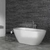 Ideal Standard Adapto 1550 X 750mm Oval Freestanding Double Ended Bath With Clicker Waste