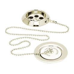 Heritage Bathroom Heritage - Ornate Bath Waste With Porcelain Plug - Vintage Gold