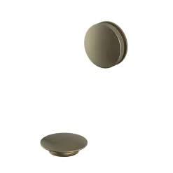 Heritage Bathroom Heritage Push Button Bath Waste - Brushed Brass