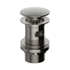 Heritage Bathroom Heritage Clicker Basin Waste - Slotted - Brushed Nickel