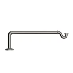Heritage Bathroom Heritage Shallow Trap Bath Waste - Brushed Nickel