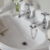 Heritage Bathroom Heritage - Ornate Basin Waste With Porcelain Plug - Chrome -Deals Accessory Ranges Store thc10p d1