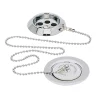 Heritage Bathroom Heritage - Ornate Bath Waste With Porcelain Plug - Chrome -Deals Accessory Ranges Store thc11pl