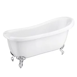 Victorian Plumbing Oxford 1710 Roll Top Slipper Bath -Deals Accessory Ranges Store trafalgarrolltopslipperbath1710mmnewdetail1