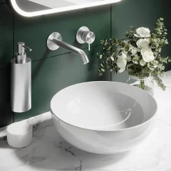 Crosswater 3ONE6 Stainless Steel Wall Mounted Soap Dispenser -Deals Accessory Ranges Store ts011s d1