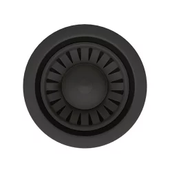 Venice Matt Black Basket Strainer Kitchen Sink Waste With Rectangular Overflow Plate -Deals Accessory Ranges Store vnkbs293 d1