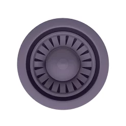 Venice Gun Metal Basket Strainer Kitchen Sink Waste With Rectangular Overflow Plate -Deals Accessory Ranges Store vnkbs296 d1