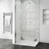 Victorian Plumbing Orion Grey Marble Shower Wall Panel - 2400 X 1000mm