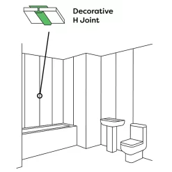Victorian Plumbing Orion H Joint - Satin Aluminium -Deals Accessory Ranges Store vpwpacal10sa d1