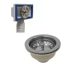 Venice Chrome Basket Strainer Kitchen Sink Waste With Round Overflow Cover