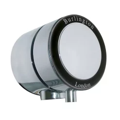 Urlington Bathroom Burlington Overflow Bath Filler Waste With Black Ceramic For Single Ended Baths