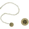 Urlington Bathroom Burlington Gold Basin Plug & Chain