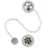 Urlington Bathroom Burlington Nickel Bath Overflow, Plug & Chain -Deals Accessory Ranges Store w3nkl l