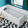 Arezzo Matt Black Easy Clean Click Clack Bath Waste With Overflow -Deals Accessory Ranges Store wa900ek detail01