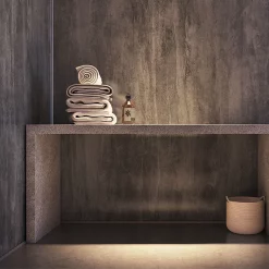 Showerwall Washed Charcoal Waterproof Decorative Wall Panel - Various Size Options -Deals Accessory Ranges Store wascha d1