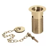 Bristan Slotted Basin Waste With Plug - Gold Plated