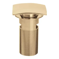 Bristan Square Slotted Clicker Basin Waste - Gold