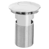 Bristan Round Push Basin Waste Slotted Chrome