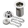 Bristan - Traditional Bath Waste With Porcelain Plug - Chrome -Deals Accessory Ranges Store wbath01c ln