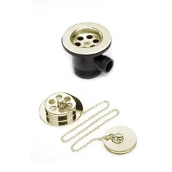 Bristan - Economy Bath Waste With Brass Plug - Gold