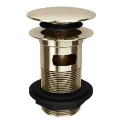 Victorian Plumbing Gold Slotted Click Clack Basin Waste