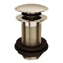 Victorian Plumbing Gold Unslotted Click Clack Basin Waste