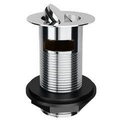 Victorian Plumbing Chrome Slotted Flip Top Basin Waste