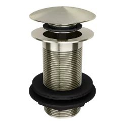 Arezzo Brushed Nickel Unslotted Click Clack Basin Waste -Deals Accessory Ranges Store we149ubn l