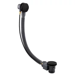 Arezzo Matt Black Bath Pop-up Waste & Overflow -Deals Accessory Ranges Store we212b l