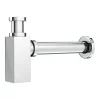 Milan Bathroom Milan Square Modern Shallow Basin Bottle Trap - Chrome -Deals Accessory Ranges Store we602s lrg