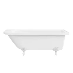 Victorian Plumbing Appleby 1700 Roll Top Shower Bath + White Leg Set -Deals Accessory Ranges Store whtap1700b n d1