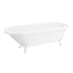 Victorian Plumbing Bromley 1780 Single Ended Roll Top Bath + White Leg Set -Deals Accessory Ranges Store whtbrom1780b nl