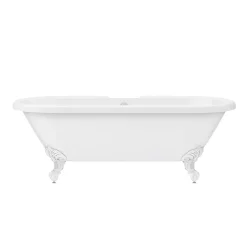 Victorian Plumbing Duke 1795 Traditional Roll Top Bath + White Leg Set -Deals Accessory Ranges Store whtduke1795b n d3